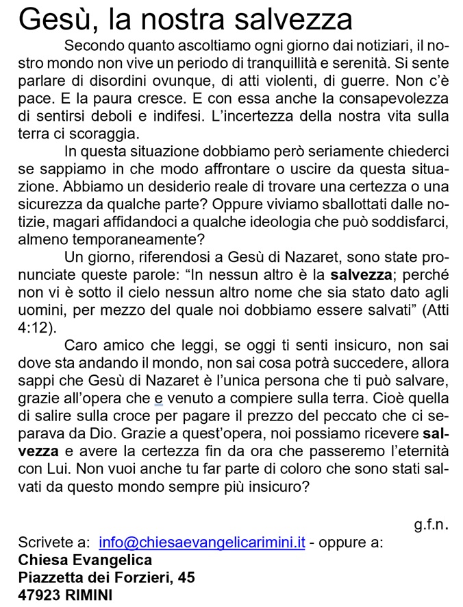 Parola di Dicembre Parola di Dicembre