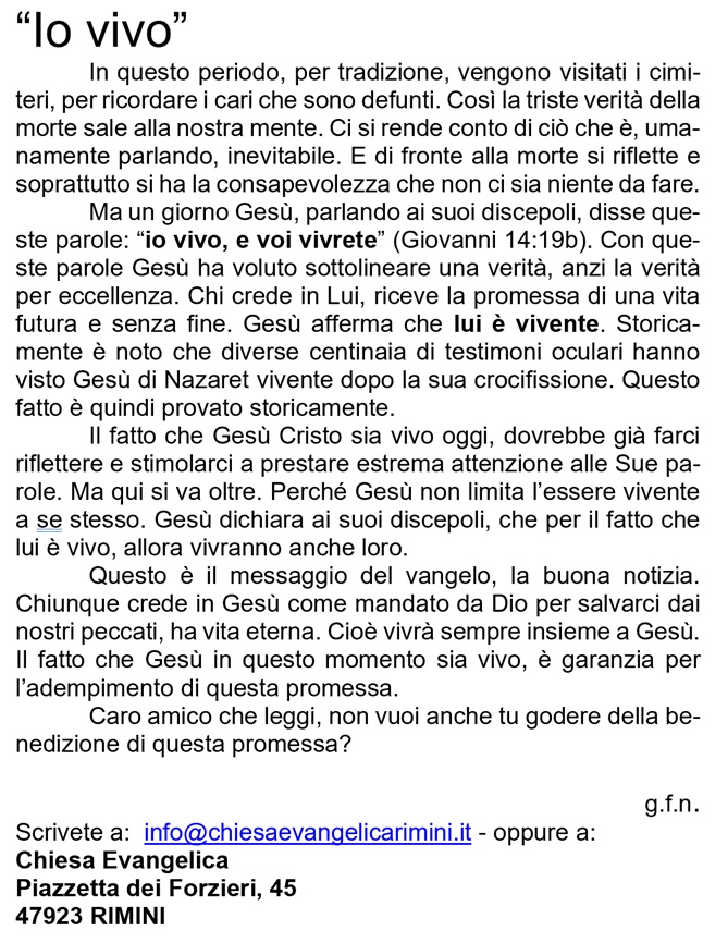 Parola di Novembre Parola di Novembre